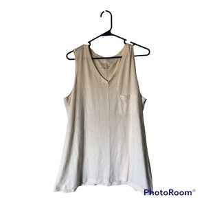 TIME AND TRU WHITE XL TANK